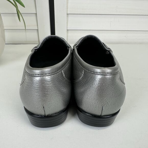SAS Tripad‎ Comfort Metro Slip On Loafer Pewter Horsebit Moc Toe Shoe Size 8 M - Picture 4 of 8